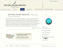 Tablet Screenshot of nationalpatentservices.com